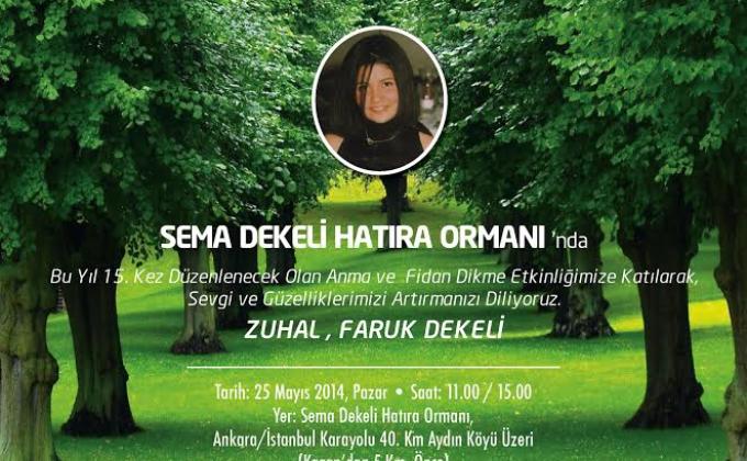 A rememberence day in a small tree planting area named after S. Dekeli