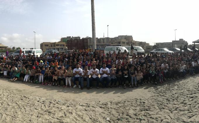 Beach cleaning at Seaview, Karachi, Pakistan