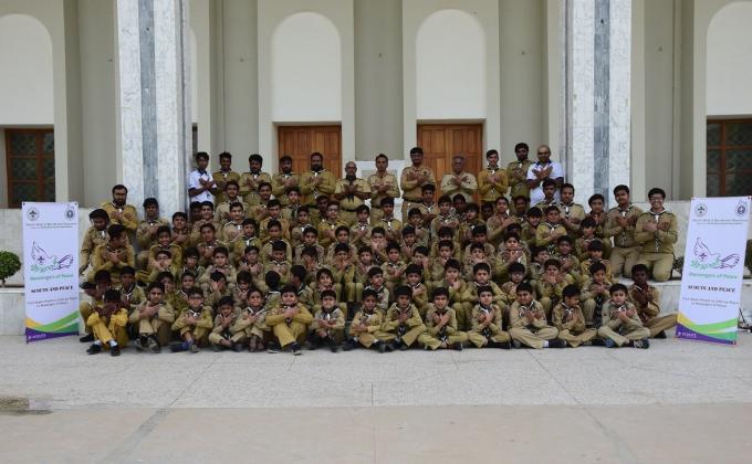 Official launching of Messenger of Peace (MoP) activities by Ismaili District Boy Scouts Association, Karachi in Scout Groups