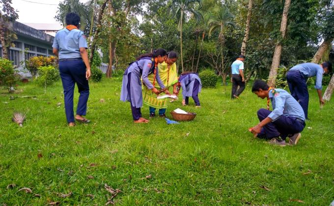 Cleanliness activity was enterprised at Bangladesh Agricultural University  