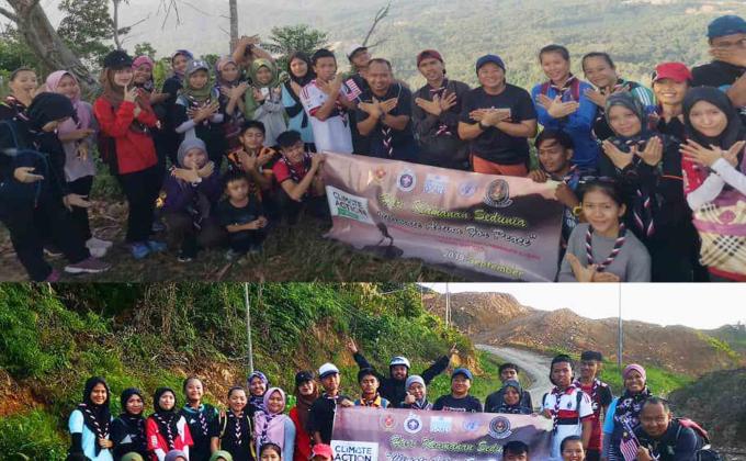 CLIMATE ACTION FOR PEACE : HIKING TO THE TAMPALAGAS HILL, SIPITANG, SABAH