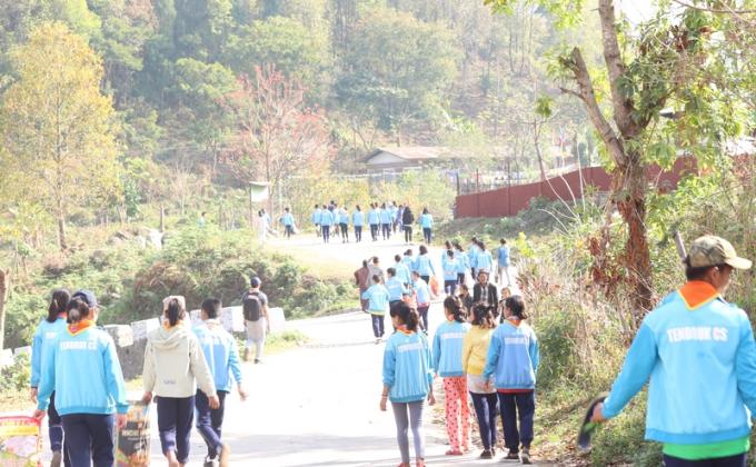 Cleaning campaign by Scout masters and scout members , TCS