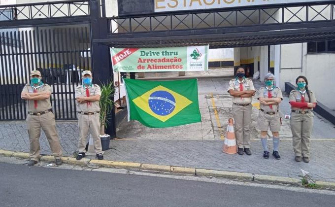 PROJETO MENSAGEIROS DA PAZ DRIVE THRU CONTRA A FOME - 70º Grupo Escoteiro Santo Antônio de Osasco