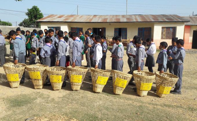 Sanitation and Planting program for scouts day 