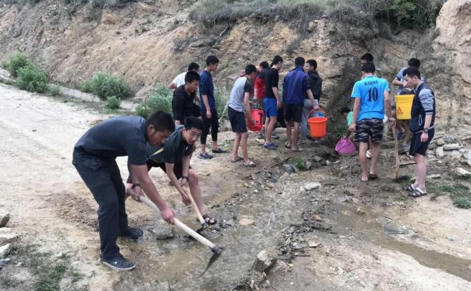 Road maintenance ( Road connecting the school and community