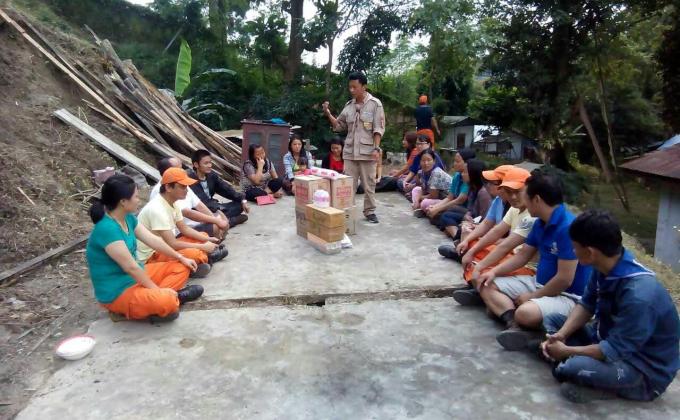 Building Temporary Shed for Senior Citizen at Samdrupjongkhar