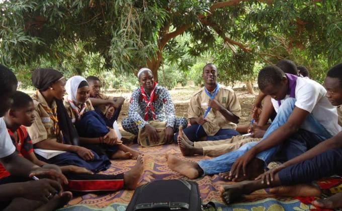 sortie spirituel des scouts du groupe seyni kountché du Niger