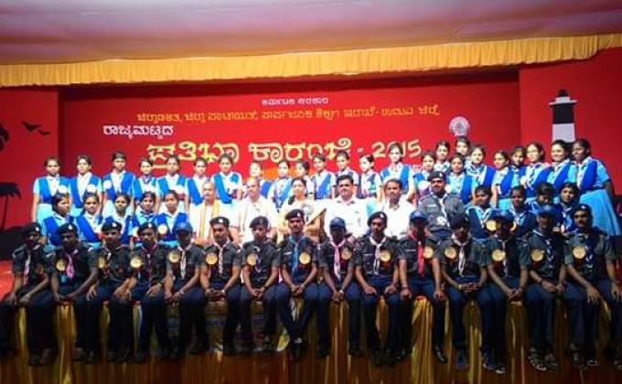Rovers & Rangers Service camp, BSG district Association Udupi,  at State Level PRATIBHA KARANJI 2015. 