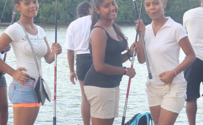 Scout fishing 