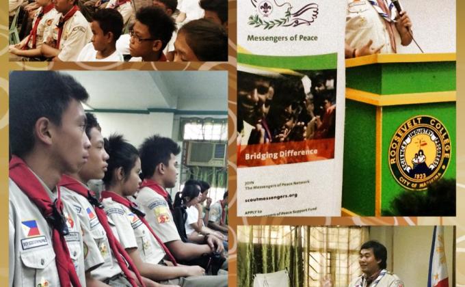Messengers of Peace Team Brighton Venturers Campus Roadshow at Roosevelt College San Mateo, Rizal