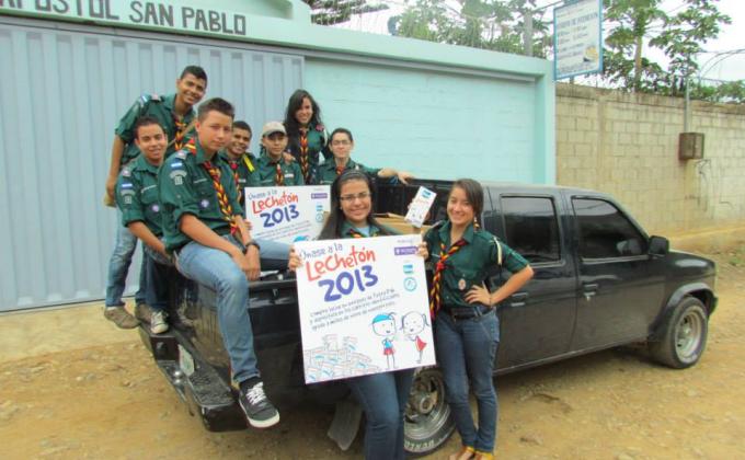 1era Entrega de leches "Lechetón 2013"