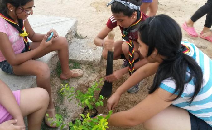 Sembrando oxígeno comunitario, siembro la verde paz