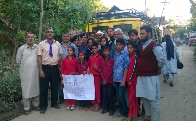 Relief distrubution at flood affected areas.