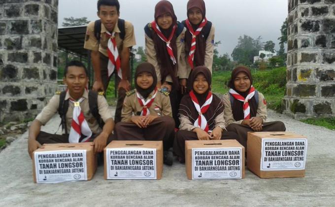 Penggalangan dana untuk Korban Bencana Tanah Longsor Banjar Negara