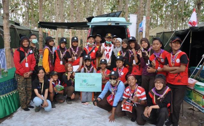 Anjungan Saka Kalpataru di Jambore Daerah Jawa Timur
