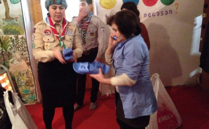 Shaki Scout Troop Supported the Rehabilitation Centre.