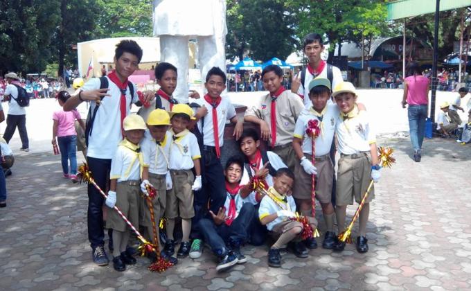 QNHS Boys Scouts in 6th Kawan Holdiday