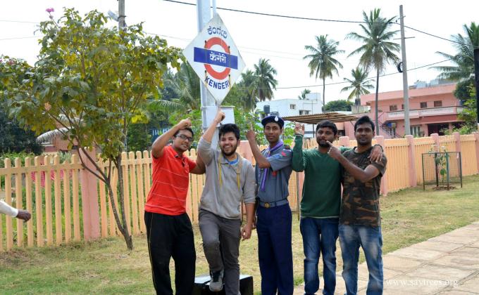 Tree Plantation at Railway station.
