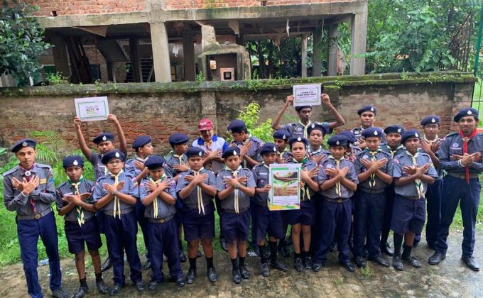 Tree Plantation And Cleaning Programme On Peace Day