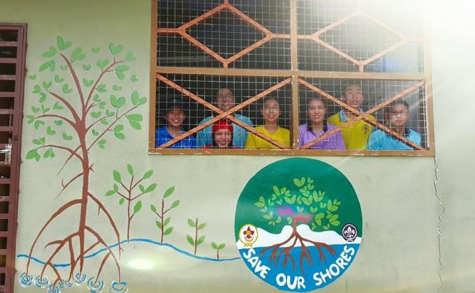 100 Mangrove Trees Planting and Mural Art Drawing