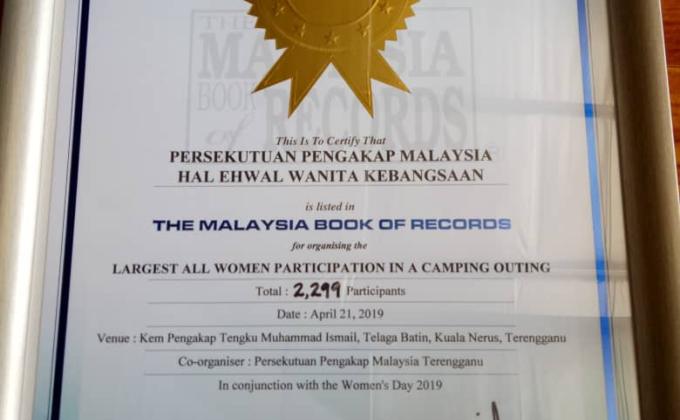 PERKHEMAHAN PENGAKAP WANITA MALAYSIA 2019 CIPTA 2 MALAYSIA BOOK OF RECORDS