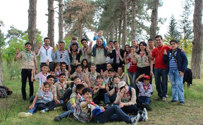 Biləsuvarda "Mübarizlər" Skaut Dəstəsinin dostluq-tanışlıq görüşü