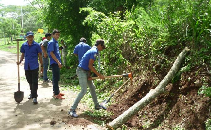 LIMPIEZA Y CERCADO DE TERRENO DONADO A LOS SCOUTS DE NICARAGUA GRUPO SCOUT 38 SAN LUIS, MATAGALPA