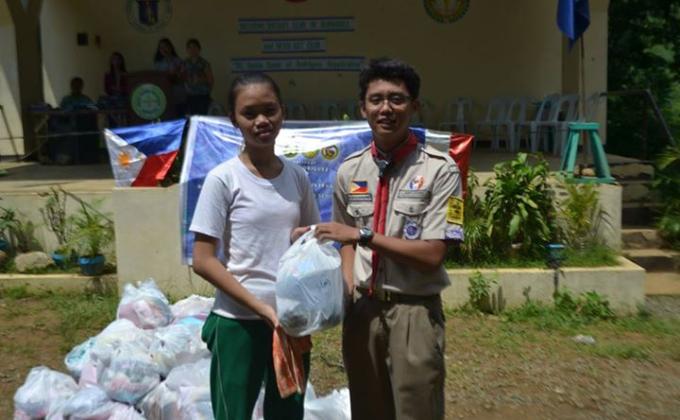 Clothe the Globe - Philippines Initiative of the Roosevelt College Rodriguez Senior Scout Movement Messengers of Peace Team