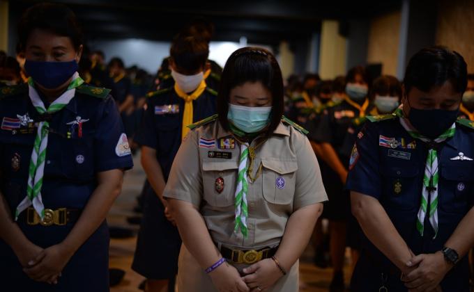 ผู้นำนักเรียนเข้าร่วมกิจกรรมลูกเสือ