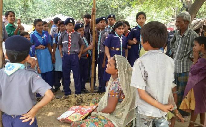 community service in M.O.P INDIA.