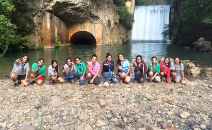 GIRL SCOUTS ENJOY A DAY IN CHOUWEIN
