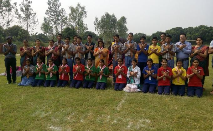 different activity in school with M.O.P. india