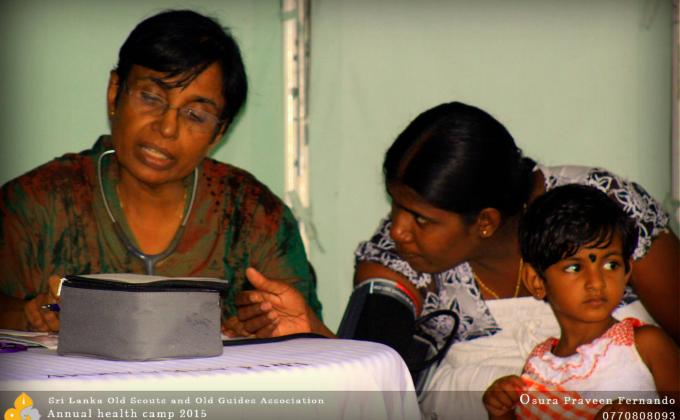 ANNUAL HEALTH CAMP & BOOK DONATION BY SRI LANKA OLD SCOUTS OLD GUIDES ASSOCIATION