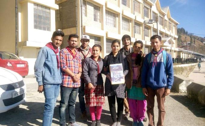 collection for the fire victims of village KOTLA