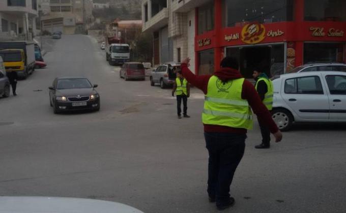 Khalil Al-Rahman Scout Group Helped Police in Organizing Traffic in Hebron