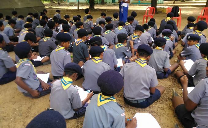 ANNUAL CAMP OF P A K PALINISAMI Hr Sec SCHOOL CHENNAI