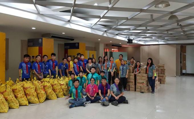 Packing of Gift Packs for Chinese New Year project