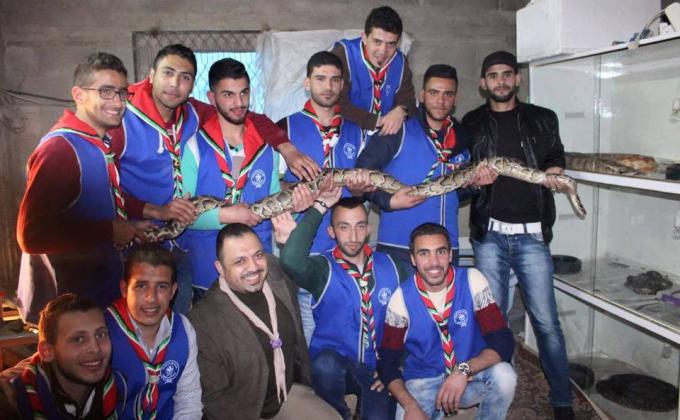 جوالةومنجدات جامعة النجاح الوطنية تنظم ورشة عن الأفاعي الفلسطينية
