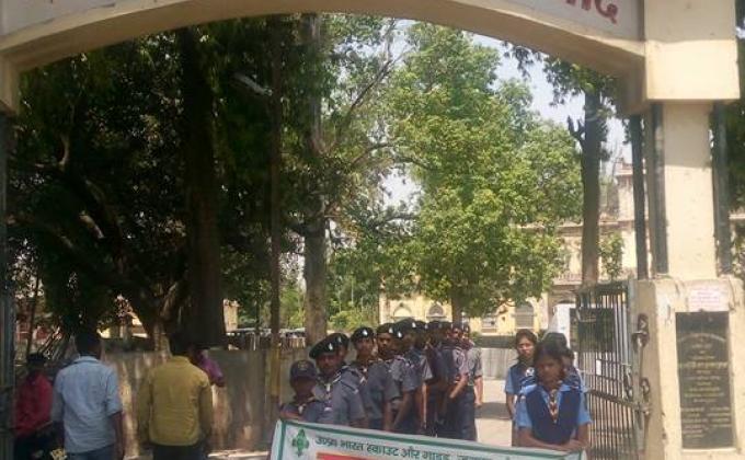 स्वच्छ भारत अभियान के तहत पार्को में की गई सफाई।