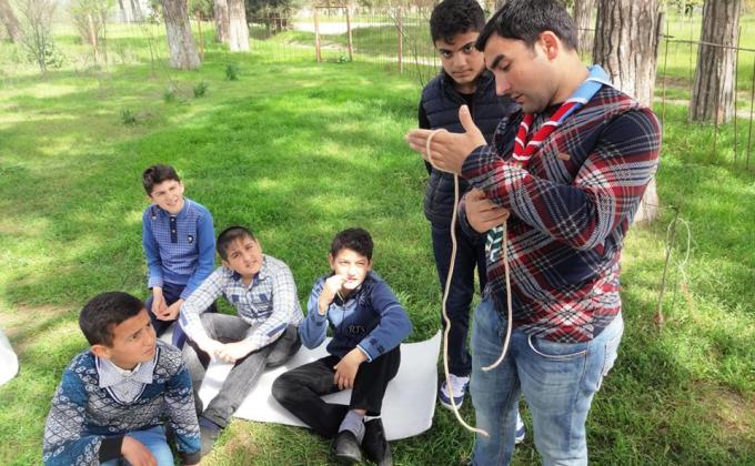 Next meeting of "Mughan" scout troop of "Mubarizlar" scout group