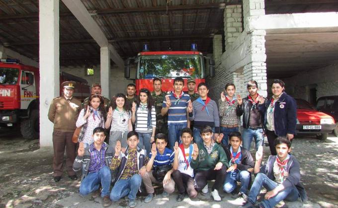 Shaki scout group held its next meeting