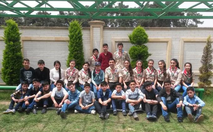 "Shahriyar" scout troop of "Mubarizlar" Scout Group, held its next meeting.