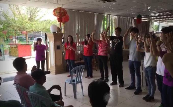 Visit old folks house