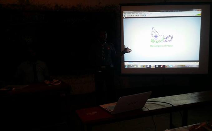 Messenger Of Peace in Scout and Cub Scout leader basic course.