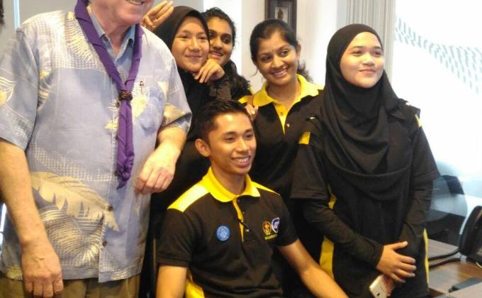 With Our Honorable Secretarial  General of World Scout Bureau - Kuala Lumpur Office