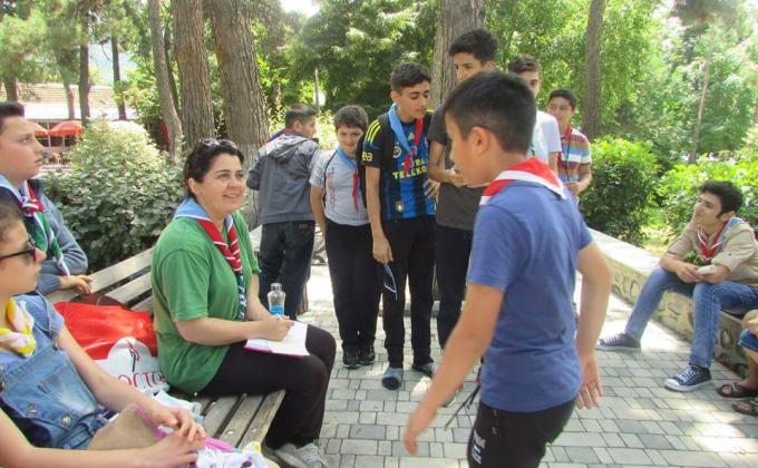 Shaki "Nukha" Scout troop organized a "City Game" match