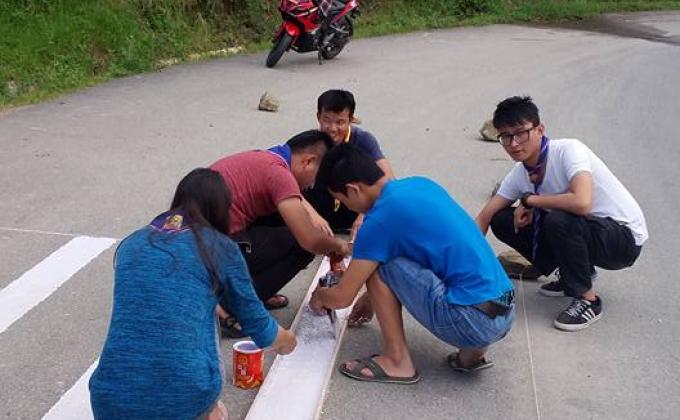Creating Zebra Crossing for the primary school children