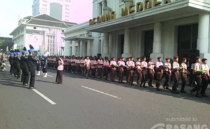 Pengibaran dan Penurunan Bendera Negara Asia Afrika