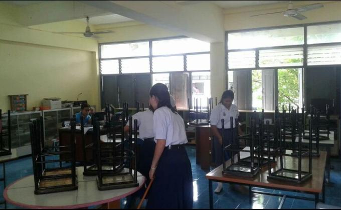 ทำความสะอาดห้องคณิต
