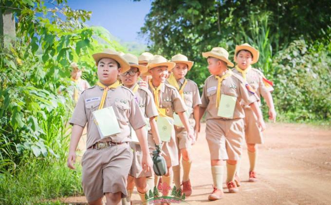 ฝึกอบรมลูกเสือ ยุวกาชาด โรงเรียนโฆสิตสโมสร